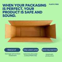 Boîte d'expédition en carton ondulé avec logo personnalisé, emballage durable pour abonnement e-commerce