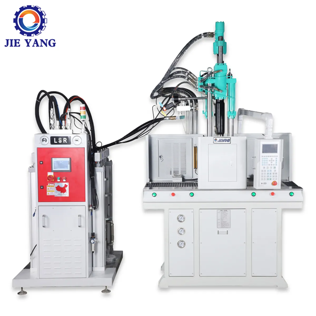 LSR Liquid Silicone Rubber Vertical Plastic Injection Molding Machine Máquina de moldagem por injeção caso telefone móvel