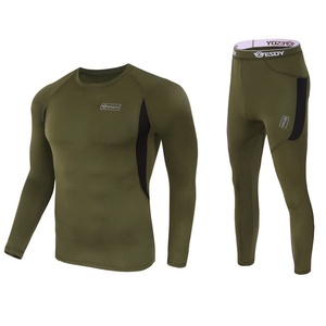 Sous-vêtements de cyclisme chauds pour hommes DF ESDY 152, vêtements de sport extensibles en polaire pour l'extérieur en hiver, vêtements de fitness absorbant la transpiration - Product Image 1