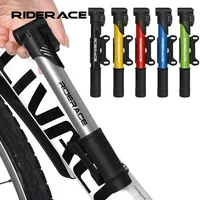 Pompe à vélo RIDERACE en alliage d'aluminium multicolore, pompe à air manuelle pour vélo, gonfleur de vélo pour valve Schrader Presta AV/FV