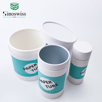 Conception personnalisée Emballage de carton cylindrique en papier Boîte-cadeau Emballage de vêtements
