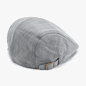 Casquette de baseball en coton de style coréen, couleur unie britannique, pour hommes, femmes, unisexe, béret pour la vente en gros - Product Image 6