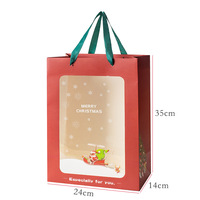 OMT Grandes boîtes cadeaux rondes de Noël en matériaux recyclés transparentes avec gaufrage pour l'emballage de cadeaux