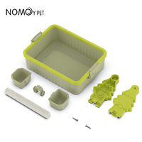 Perchoir de bureau pour oiseaux avec plateau de récupération de déchets, perchoir antidérapant en sable, support de jeu portable pour perroquet, perruche, caturra, agapornis