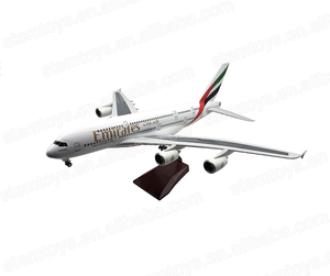 Modèle d'avion en résine Emirates <span class=keywords><strong>A380</strong></span> 1:160 46CM <span class=keywords><strong>Jouet</strong></span> en métal moulé sous pression avec lumières LED Collection à succès pour cadeau de vacances Personnalisable - Product Image 1