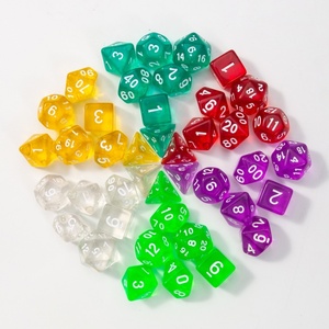 Acrylic Multi-sided Seven-Piece Dungeons and Dragons DND TRPG <b>Dice</b> Set - Product Image 5