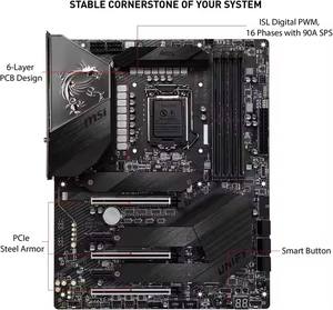 MSI M EG <span class=keywords><strong>Z490</strong></span> UNIFY ATX Carte mère de jeu pour ordinateur de bureau 10e génération Intel Core USB DDR4 Nouveau - Product Image 6