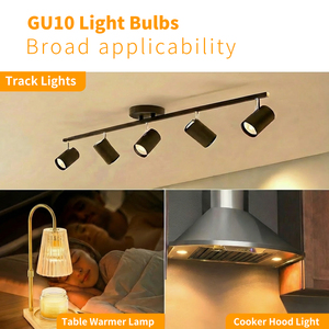 Paquete de 6 Bombillas Halógenas GU10 de 50W Regulables para Iluminación Decorativa de Mesas de Comedor en Restaurantes, Tiendas y Hogares - Product Image 4