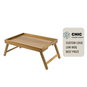 Plateau de lit en bois avec pieds pliants, <span class=keywords><strong>table</strong></span> portable pour le petit-déjeuner, ordinateur portable, pour manger, travailler au lit, sur le canapé et dans le salon - Product Image 1