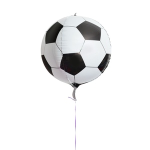 Ballon en aluminium rond de football, thème sportif pour la décoration de fête d'<span class=keywords><strong>anniversaire</strong></span> de garçons sur le thème du sport - Product Image 1