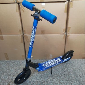 Patinete de Dos Ruedas con Altura Ajustable, Ligero, para Niños de 6 a 8 Años, Color Azul - Product Image 1