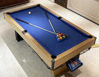 Table de billard d'usine 9 pieds, table de billard moderne pour usage domestique avec retour automatique des billes