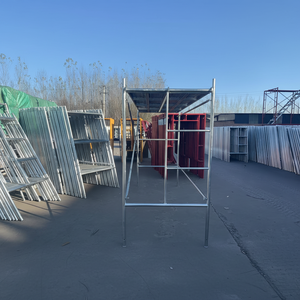 <span class=keywords><strong>Échafaudage</strong></span> en acier à cadre traversant avec échelle, plateforme industrielle robuste pour la construction et la maçonnerie - Product Image 4