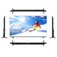 Panel BOE/CSOT Asli Seri TV Pintar LED 4K UHD 50 55 65 75 85 Inci Layar Komersial Tanpa Bingkai