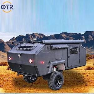 OTR 2A <span class=keywords><strong>2021</strong></span> Mini <span class=keywords><strong>caravane</strong></span> de camping compacte légère en aluminium avec cuisine coulissante en acier inoxydable 304 - Product Image 3