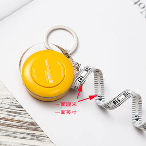 Mini cinta métrica de ropa, medida suave, 1,5 metros, 60 pulgadas, llavero de calidad alemana - Product Image 4