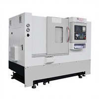 Tour CNC à banc incliné de haute précision pour le tournage de métaux avec tourelle porte-outils automatique pour l'usinage d'arbres et de tuyaux