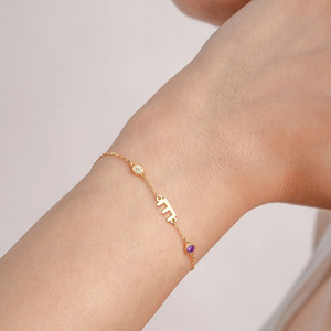 Dropshipping Customized Cross Bracelet <b>Anklets</b> Women's Adjustable Link Stacked Layered Chain Bracelets Pulsera Para Mujeres - Product Image 4