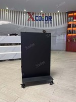 Pantalla LED para Póster, Pantalla Publicitaria Portátil, Diseño LED Plegable, Alto Brillo, Legible Bajo la Luz Solar, para Interiores y Exteriores, Digital