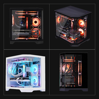 M-ATX ITX PC Case Supports Top Rear 240/120mm Radiator 7 Fan Positions Front Bottom Dual 120mm Gaming Computer Chassis