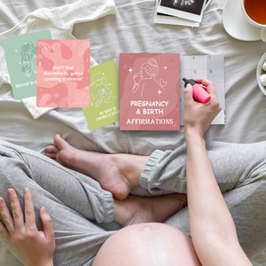 Ensemble de cartes d'affirmation pour la grossesse et la maternité, cartes inspirantes pour l'accouchement - Product Image 5