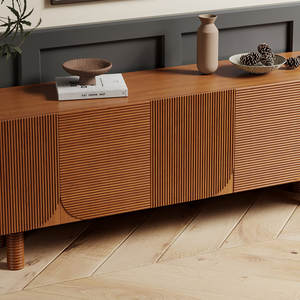 Ajunion 71 "רטרו עץ טלוויזיה לעמוד מדיה קונסולת אחסון מרכז בידור טלוויזיה יחידת טלוויזיה לעמוד בסלון - Product Image 6