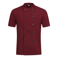 Großhandel Custom Zweireiher Chef Uniform Restaurant Hotel Küche Catering Jacken Kochen Cafe Workwear Chef Kleidung
