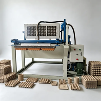 Mesin Pembuat Wadah Telur 1500pcs/jam, Mesin Cetak Pulp 30 Sel Semi-Otomatis dengan Pengeringan Kiln Bata untuk Usaha Baru di Pedesaan