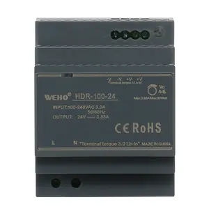 HDR-100-48 100Wシングル出力AC-DCウルトラスリムディンレール電源48V2Aスイッチ電源