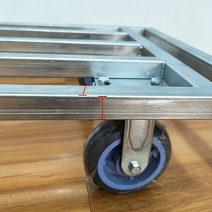 Chariot à plateforme pliable, chariot à main robuste 800 lb, chariot à plateau pliable avec roulettes pivotantes à 360 degrés pour entrepôt - Product Image 6