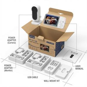 Moniteur Bébé Portable KT-3112S Caméra de Surveillance 1080P/2K Audio Bidirectionnel Rappel d'Alimentation Détection de Mouvement Vision Nocturne Reconnaissance Faciale - Product Image 2
