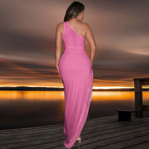 Nieuwste asymmetrische jurk met franjes voor dames, sexy, doorschijnend, voor gala's - Product Image 5