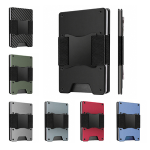 Cartera Delgada de Aluminio Minimalista Personalizable con Bloqueo RFID, Sin Cierre, para 18 Tarjetas de Crédito - OEM/ODM Disponible - Product Image 1