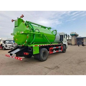 รถดูดสิ่งปฏิกูลแบบสุญญากาศ Dongfeng 4x2 ขนาด 10-15 ลูกบาศก์เมตร สำหรับทำความสะอาดท่อระบายน้ำและดูดสิ่งปฏิกูล - Product Image 1