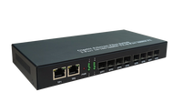 Convertisseur de média fibre optique FTTH 2026 OEM&ODM Gigabit 8 modules SFP + 2 ports RJ45 10/100/1000M Monomode 25KM Transceiver optique