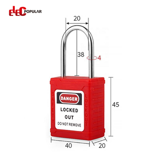 "Khóa Móc khóa an toàn bằng thép không gỉ tùy chỉnh 38mm với khóa chính để đại tu thiết bị công nghiệp" - Product Image 3