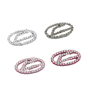 Дизайнерский чехол для телефона с бриллиантами и кристаллами, украшенный стразами, металлический шарм с логотипом люксового бренда - Product Image 2