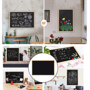 <span class=keywords><strong>Tableau</strong></span> <span class=keywords><strong>noir</strong></span> mural magnétique encadré en bois Foska OEM & ODM, différentes tailles, <span class=keywords><strong>pour</strong></span> <span class=keywords><strong>cuisine</strong></span>, café, boutique - Product Image 4