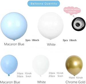 Usine <span class=keywords><strong>Bleu</strong></span> <span class=keywords><strong>Pastel</strong></span> Ballons Ensemble Latex Arc Guirlande Kit Macaron Ballons Globos Arc pour Anniversaire Mariage Baby Shower - Product Image 6
