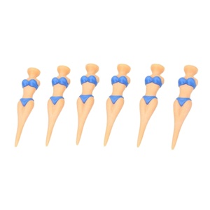 OEM Fabrication En Vrac En Plastique <span class=keywords><strong>Beau</strong></span> Bikini Golf Modèle Tees de Golf Beauté Femme Tees de Golf pratique - Product Image 1