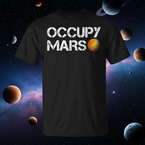 Camiseta de ciencia Occupy Mars Astronomy Space Explorer - Product Image 3