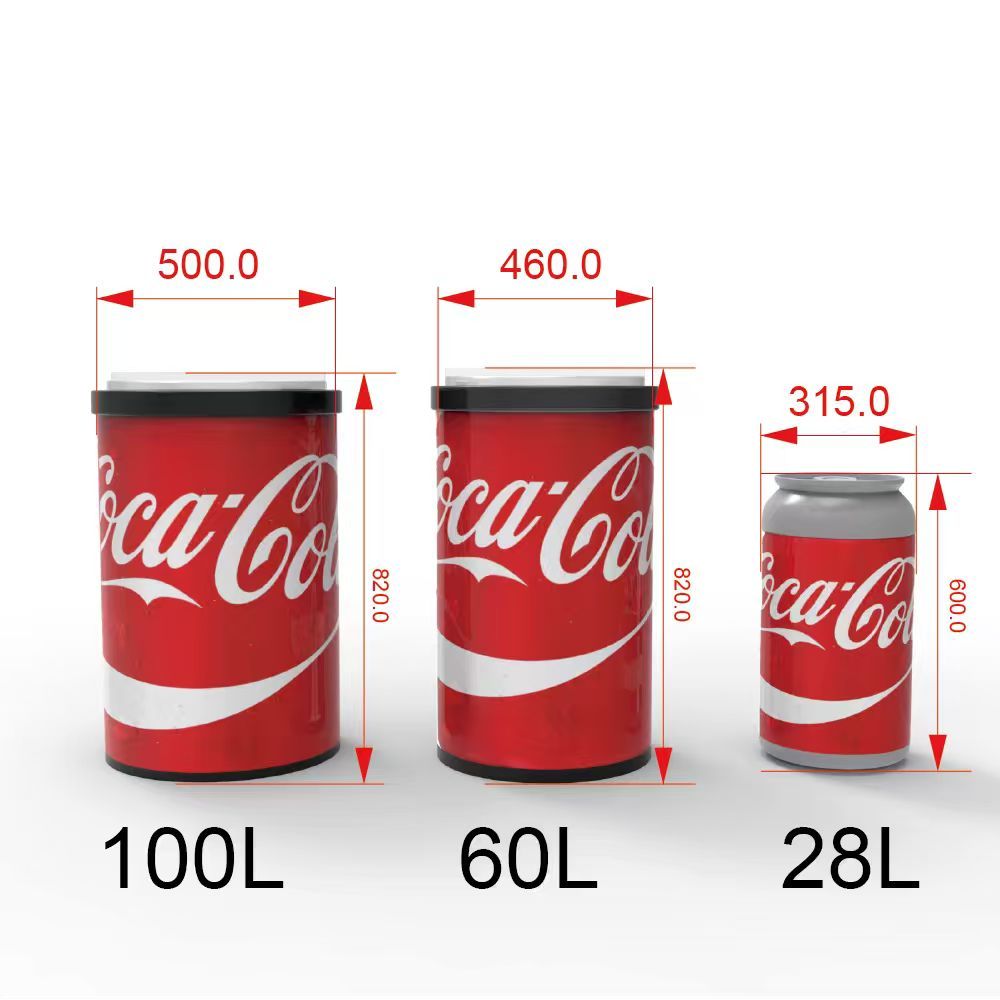 Customized Supermarket Ice Bucket Ice Hawk Round Barrel Cooler Removable Ice Barrel Cooler for Mineral Water Bottle — view 5