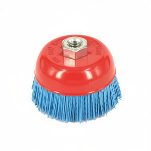 Brosse à tasse en nylon Ttake 80 mm rouge filetage M14 12500 tr/min pour le nettoyage des métaux - Product Image 2