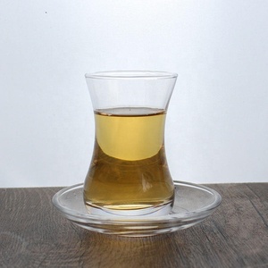 Juego de Tazas de Té Turcas al por Mayor, <span class=keywords><strong>Vasos</strong></span> de Vidrio Transparente con Platillo, Juego de Tazas de Café Árabe - Product Image 6