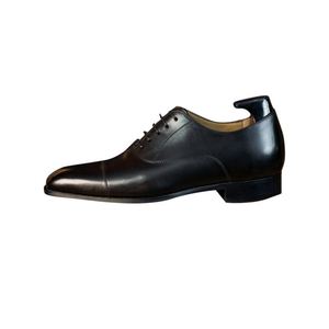 Zapatos Oxford de Punta Cuadrada Premium para Hombre, Clásicos, Formales, para Negocios, Bodas, Personalizables, al por Mayor, con Parte Superior de Cuero - Product Image 2