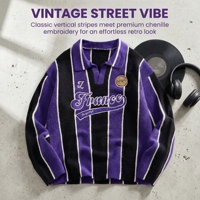 Pull tricoté personnalisé pour homme, 100 % coton, rayé, col en V, style vintage, avec logo personnalisé, OEM, ODM, vente en gros, faible MOQ