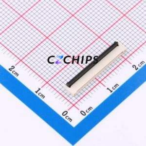 CAX-AFC34-34XIB-H1.2 FFC/FPC Connector SMD,P=0.5mm,Connector Flip Cover Type Double Side Contact / Top Bottom Contact 34P 0.5mm - Product Image 1