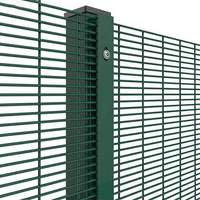 Clôture de sécurité anti-escalade 358, panneau de grillage soudé galvanisé antirouille, anti-vol, pour ferme, sécurité, vue dégagée, jardin, ranch