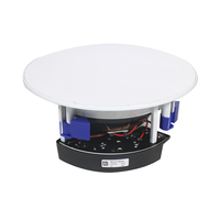 Haut-parleur de plafond coaxial bidirectionnel sans bordure avec cône en polypropylène et mica pour un son Hi-Fi haute performance intégré au plafond