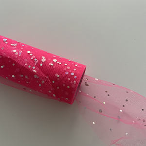 Rouleaux de tulle en maille de polyester brillant et coloré, tissu tricoté respirant et léger pour la décoration de jupes et de robes de mariée pour garçons - Product Image 5